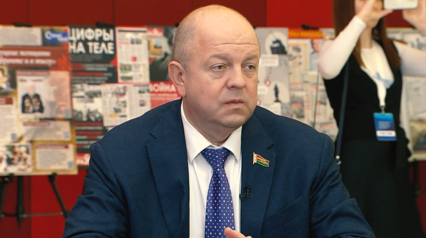 Дмитрий Жук. Скриншот видео телеканала "Беларусь 1"