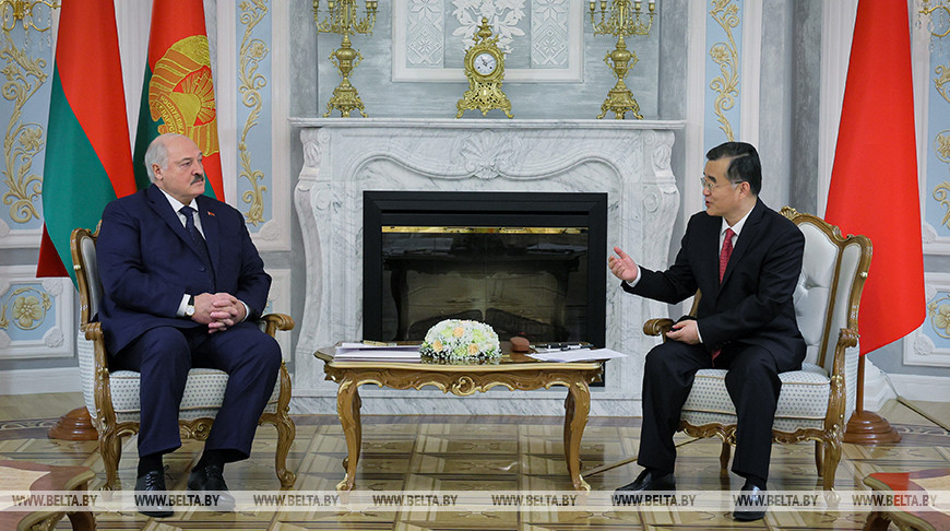 Александр Лукашенко и Чжан Цинвэй