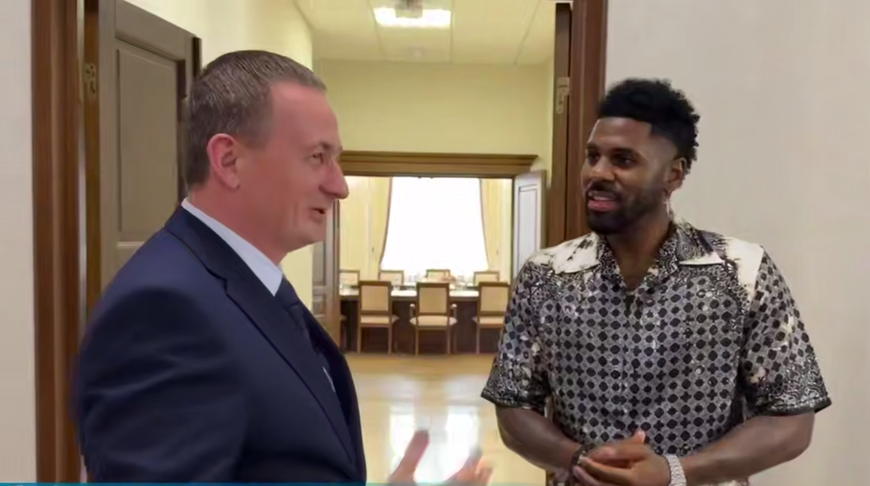 Скриншот видео Telegram-канала правительства Беларуси