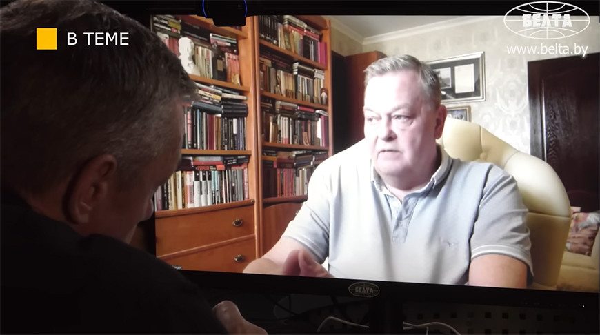 Евгений Спицын. Скриншот видео БЕЛТА