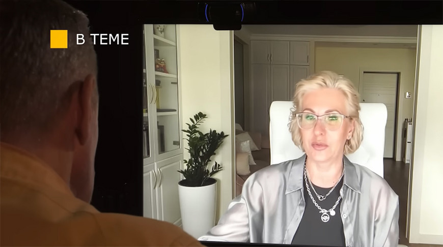 Елена Пономарева. Скриншот видео БЕЛТА