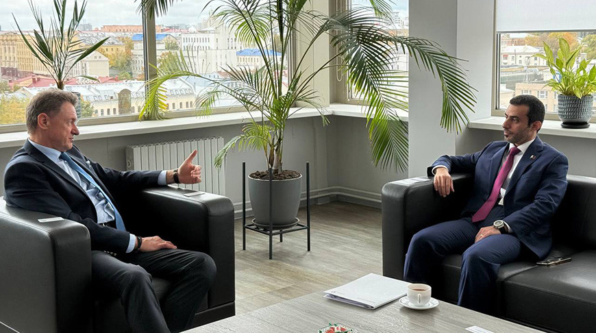 Николай Борисевич и Хамуд Салех Аль-Саади. Фото Национального центра маркетинга