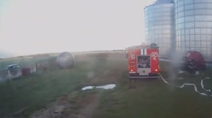 Скриншот видео Гродненского областного управления МЧС