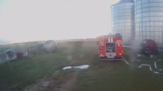 Скриншот видео Гродненского областного управления МЧС