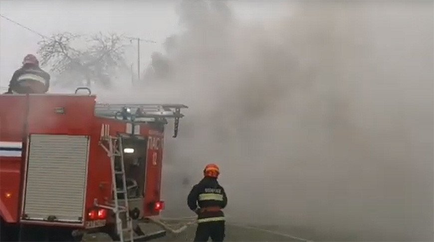 Скриншот видео Гродненского УМЧС