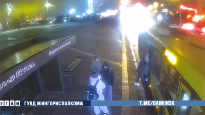 Скриншот видео ГУВД Мингорисполкома