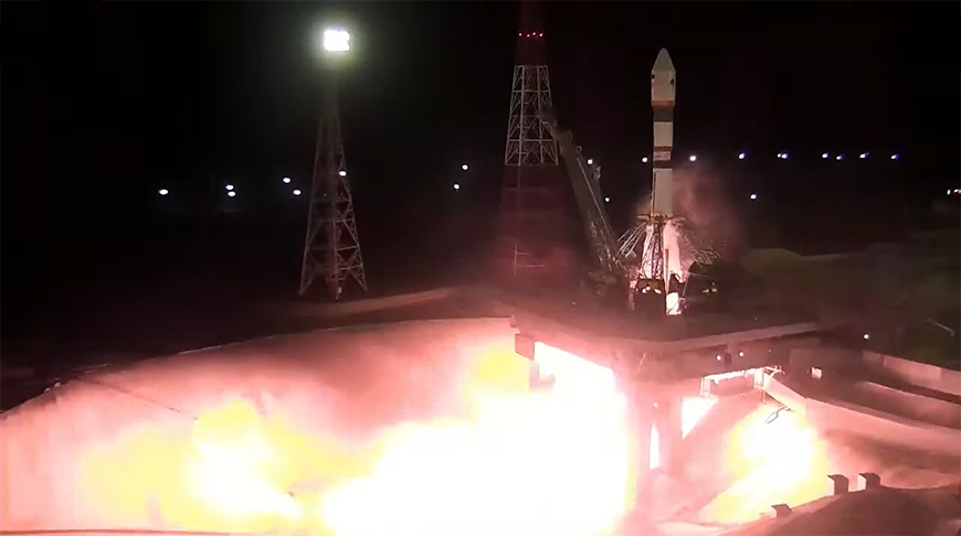 Скриншот видео Роскосмос