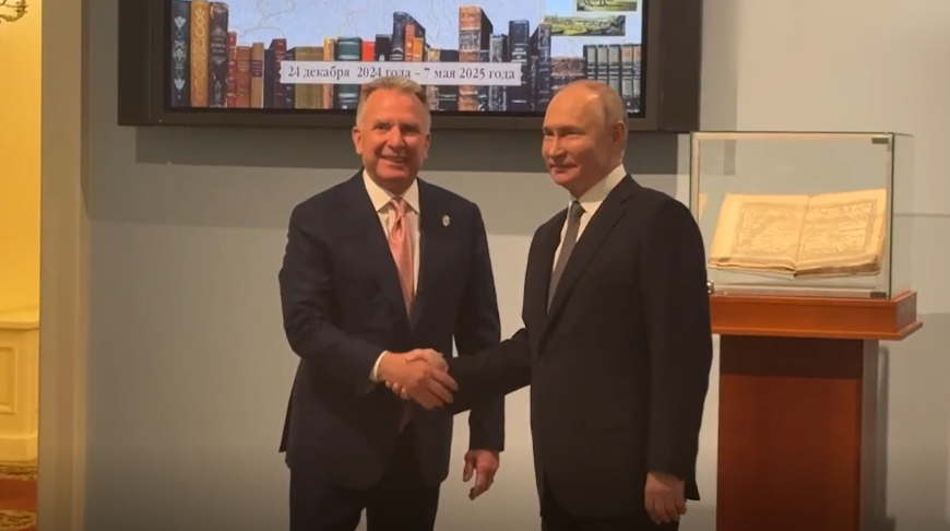 Стивен Уиткофф и Владимир Путин. Скриншот видео kremlin.ru