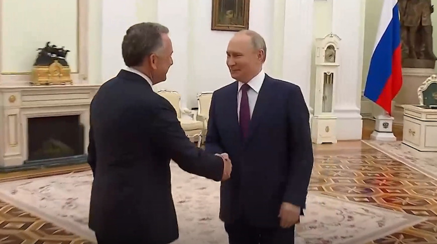 Стивен Уиткофф и Владимир Путин. Скриншот видео ТАСС