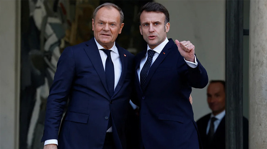 Дональд Туск и Эммануэль Макрон. Фото Reuters