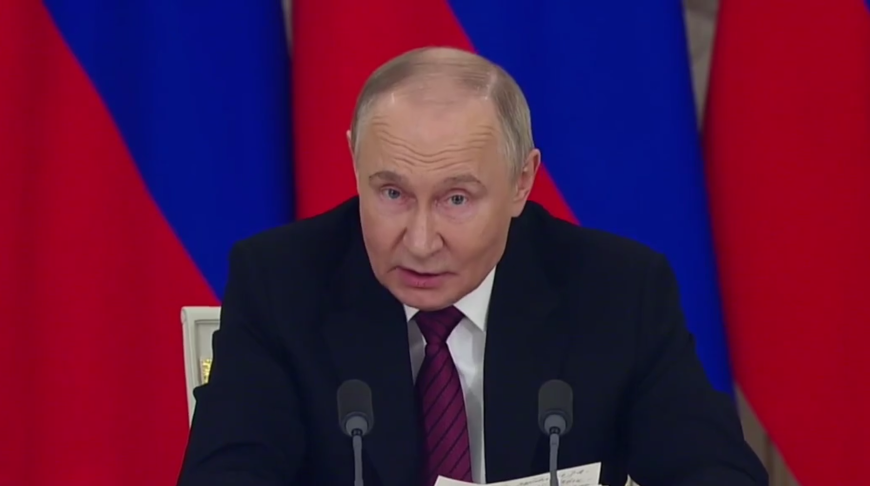 Владимир Путин. Скриншот  РИА Новости 