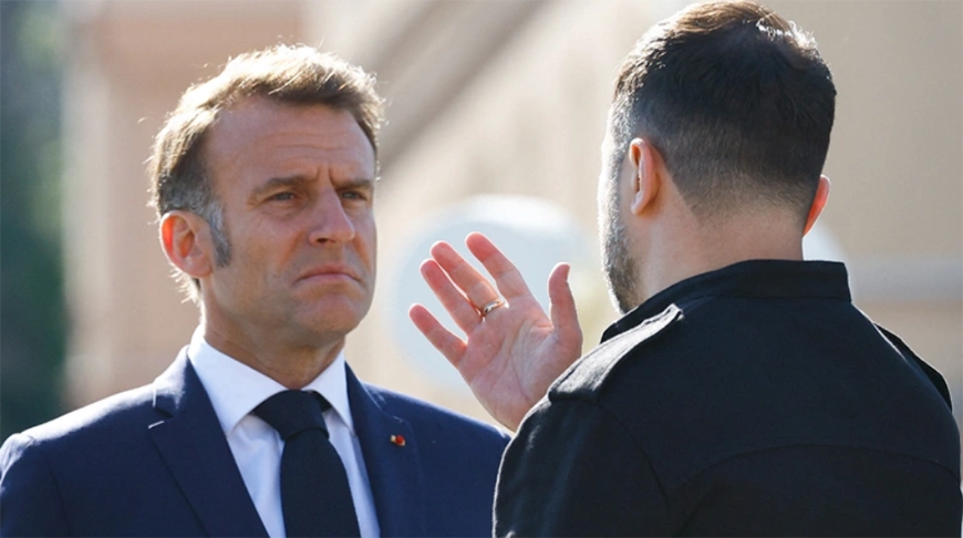Эммануэль Макрон и Владимир Зеленский. Фото Reuters
