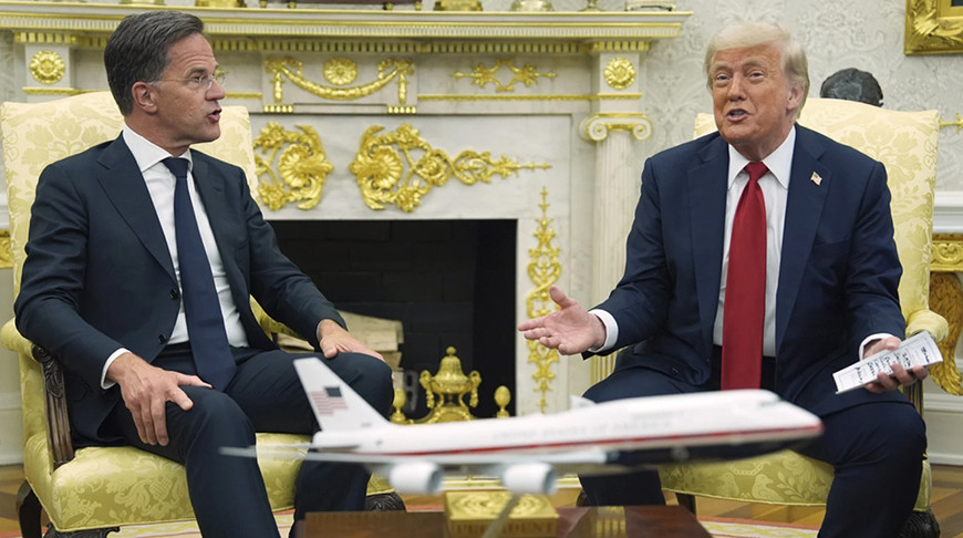 Марк Рютте и Дональд Трамп. Фото АР