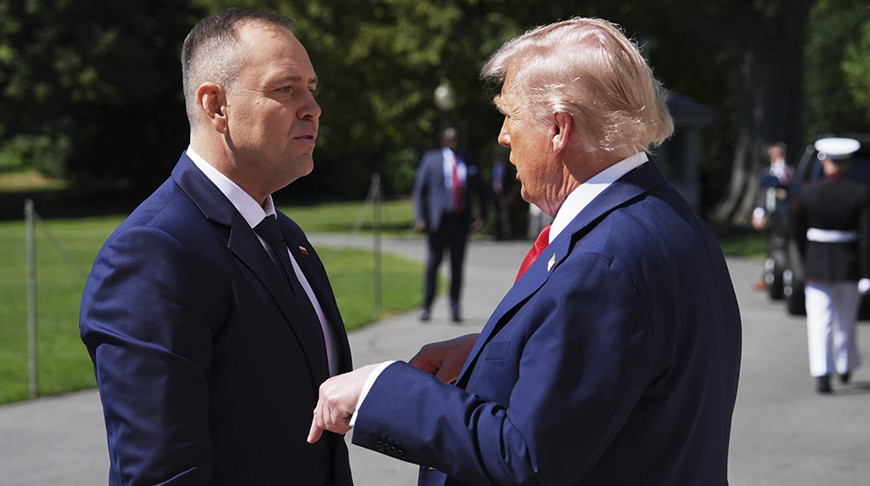 Кароль Навроцкий и Дональд Трамп. Фото АР