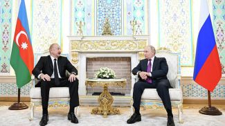 Ильхам Алиев и Владимир Путин. Фото пресс-службы президента Азербайджана
