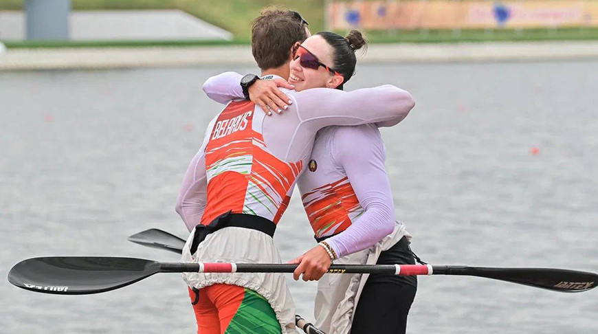 Владислав Кравец и Ольга Худенко. Фото Минспорта