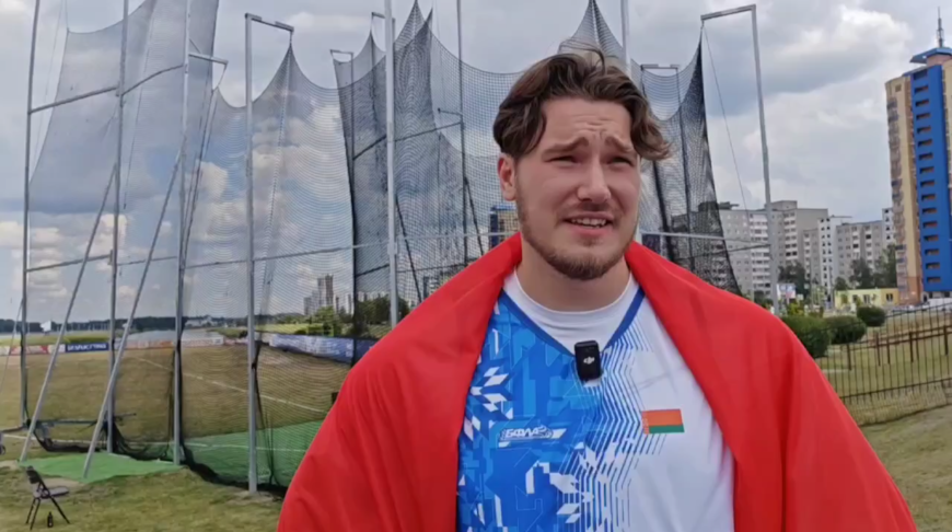 Владислав Пучко. Скриншот видео Минспорта