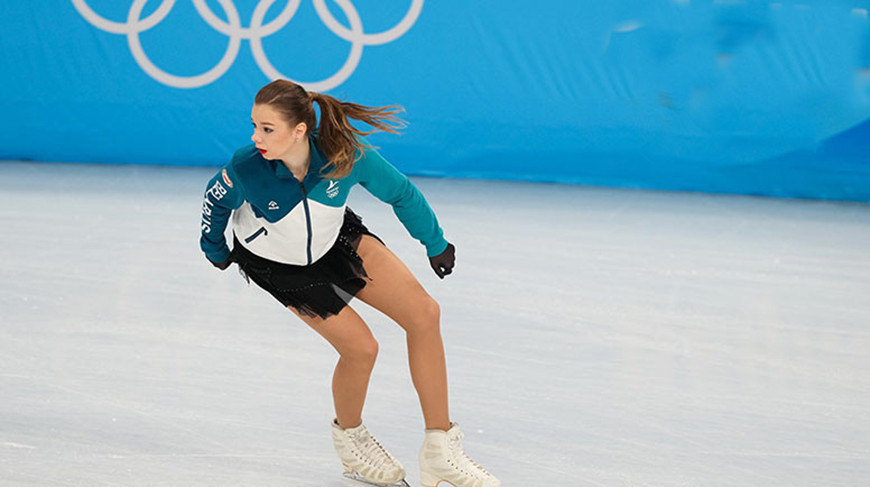 Виктория Сафонова во время разминки. Фото из архива