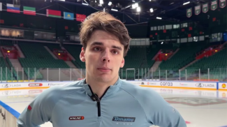 Виталий Пинчук. Скриншот видео ХК &quot;Динамо Минск&quot;