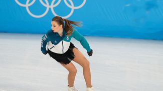 Виктория Сафонова во время разминки. Фото из архива