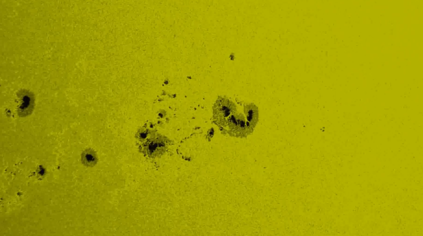 Скриншот видео лаборатории солнечной астрономии ИКИ РАН