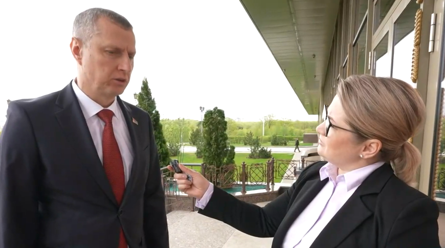 Скриншот видео телеканала "Беларусь 1"