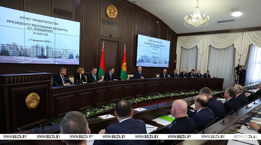 Александр Лукашенко во время отчета правительства за 2025 год