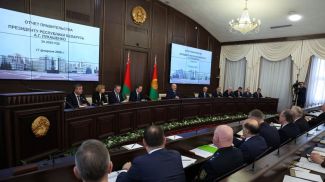 Александр Лукашенко во время отчета правительства за 2025 год