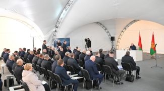 Александр Лукашенко во время семинара-совещания по вопросам агросервисного обслуживания, организации ремонта и восстановления сельхозтехники