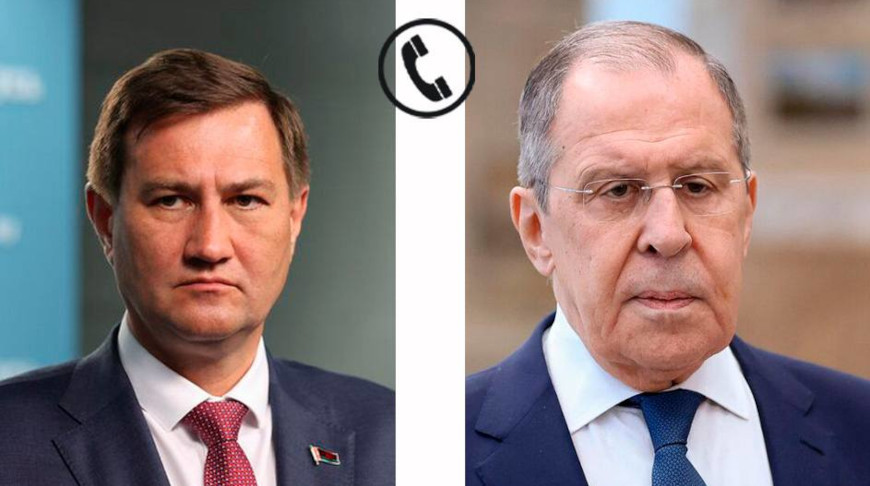 Максим Рыженков и Сергей Лавров. Фото МИД Беларуси