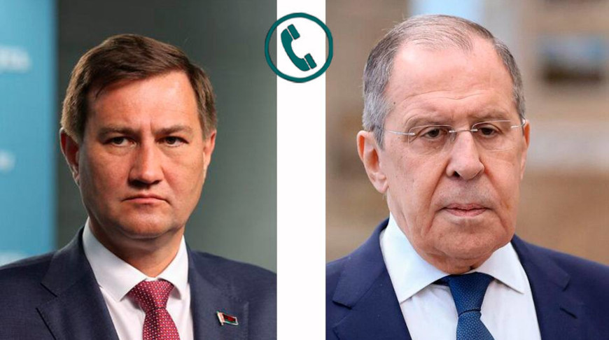 Максим Рыженков и Сергей Лавров. Фото МИД Беларуси