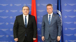 Гиоргий Саганелидзе и Павел Утюпин. Фото mfa.gov.by