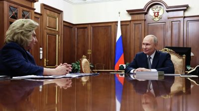 Татьяна Москалькова на встрече с Владимиром Путиным. Фото  РИА Новости 