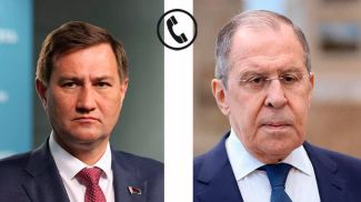 Максим Рыженков и Сергей Лавров. Фото МИД Беларуси