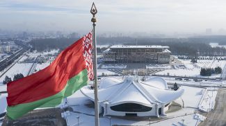 Дворец Независимости и Площадь Государственного флага - в числе значимых объектов, которые возводил "Трест Минскпромстрой". Фото из архива