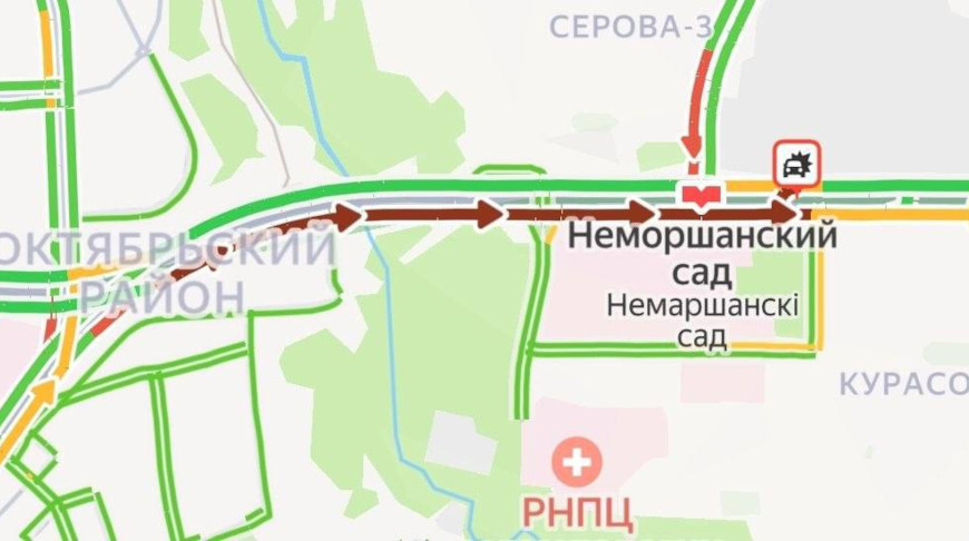 Из-за ДТП было затруднено движение по столичной улице Кижеватова