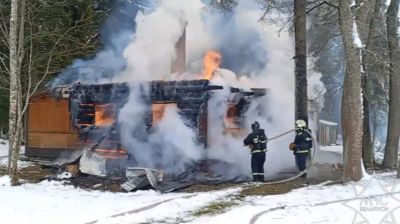 Скриншот видео Витебского областного управления МЧС