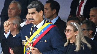 Николас Мадуро и Силия Флорес. Фото Getty Images