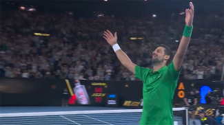 Новак Джокович. Скриншот видео ausopen.com