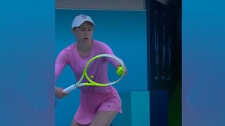 Александра Саснович. Скриншот видео WTA