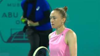 Александра Саснович. Скриншот видео wtatennis.com