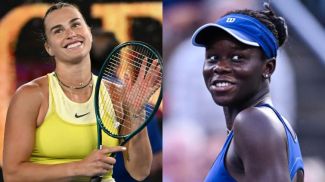 Арина Соболенко и Виктория Мбоко. Фото из архива НОК и Getty Images