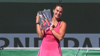 Арина Соболенко. Скриншот видео