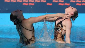 Анастасия Добровольская и Александра Мирончик. Фото из архива РЦОП по водным видам спорта