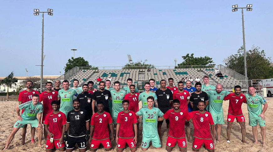 Сборная Беларуси по пляжному футболу уступила сборной Омана во втором спарринге