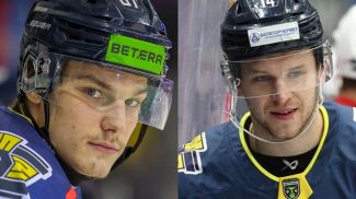 Егор Бориков и Сергей Кузнецов. Фото belarushockey.com