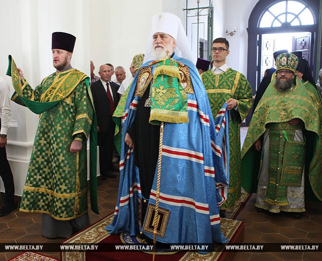 Митрополит Павел принял участие в службе, посвященной прославлению БПЦ святой Валентины Минской