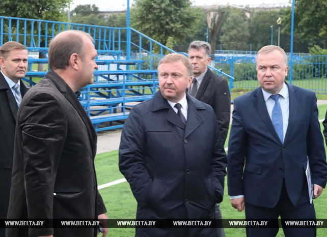 Кобяков ознакомился со строительством спортзала по игровым видам спорта в училище олимпийского резерва