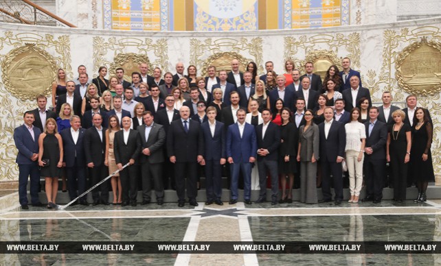 Прием по случаю 20-летия хоккейной команды Президента Беларуси состоялся во Дворце Независимости