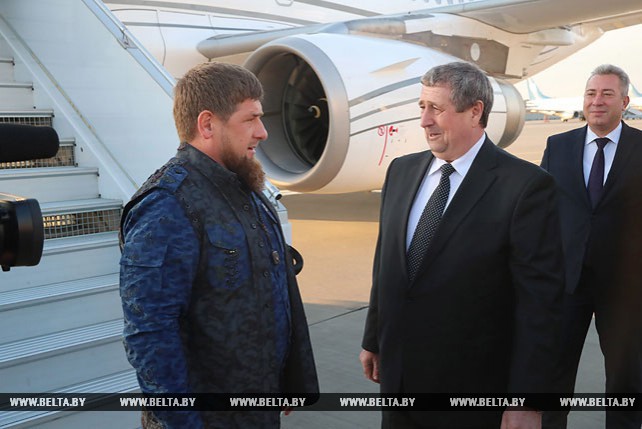 Чеченская делегация во главе с Кадыровым приехала в Минск